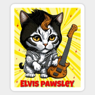 Elvis the Cat Pawsley Magnet